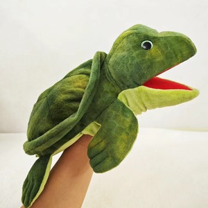 Marioneta de peluche interactiva personalizada para niños, colección de animales marinos suaves, boca abierta, tiburón, cangrejo, Tortuga, muñecas de mano, regalo para educación - Product Image 6