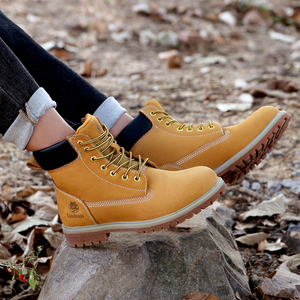 <span class=keywords><strong>Bottes</strong></span> de sécurité d'extérieur antidérapantes, résistantes à l'eau, respirantes, en cuir de vachette véritable - Product Image 6
