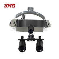 6X Magnifier Portable Dental Surgical Loupes With Head Light