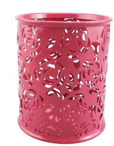 Pot à crayons et stylos en métal rose vif, organiseur de bureau, support pour stylos avec logo personnalisé pour cadeau d'entreprise SAM 100 pièces - Product Image 1