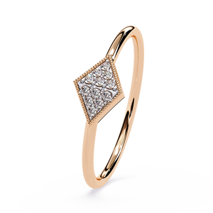 Round Brilliant Lab-Grown <b>Diamond</b> Rose Gold Halo <b>Ring</b> with Pav Accents IGI Certified Unisex Daily Wear - Product Image 3
