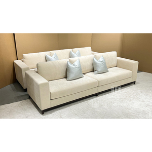 China Supplier High Quality White Fabric Rectangular Sectional Latest <b>Living</b> <b>Room</b> Modular Sleep <b>Sofas</b> 01 High Quality White - Product Image 2
