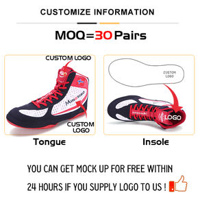 Chaussures de boxe et de Sanda pour hommes, modèle professionnel OEM/ODM, haute performance, pour la lutte et la boxe – Créez vos propres chaussures. - Product Image 6