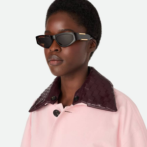 Lunettes de soleil Bottega rétro œil de chat en acétate, anti-reflets, pour la conduite, les voyages, les fêtes et le quotidien, style Veneta BV - Product Image 2