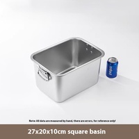 Plats de cuisson rectangulaires antiadhésifs en acier inoxydable, grands, à fond plat, durables, écologiques, boîtes de conservation alimentaire pour la maison et la cuisine