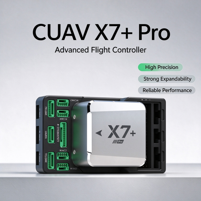 CUAV UAV X7+ Pro Professional Drone Advanced Open Source Autopilot Flight Controller STM32H7 Triple IMU 16 PWM VTOL Fixed Wing