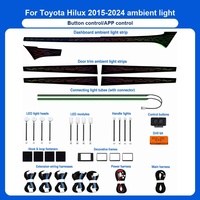 Éclairage intérieur et d'ambiance pour Toyota Hilux 2015-2024, kits d'éclairage d'ambiance pour voiture Toyota Hilux, éclairage d'ambiance pour voiture