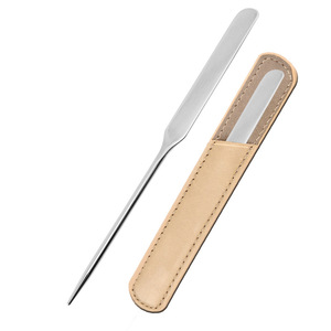 Stainless Steel Makeup Spatula Foundation Scraper Dual End Cosmetic Cream Tool for Nail Face Beauty - Product Image 4