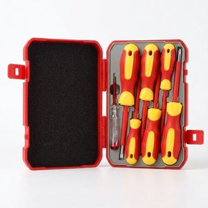 Tools 8pc <b>Precision</b> Insulated Electrician <b>Screwdriver</b> <b>Set</b> Magnetic Tips Hard Case Hand Operated OEM 1 Year - Product Image 1