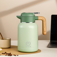 Termos Stainless Steel 304, botol air kantor, termos Stainless Steel 1,5 l 2L, botol insulasi panas dan dingin