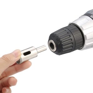 Nanrui Diamond Hole Saw Kit 10 Piece Set For Glass Tile Marble <b>Drilling</b> Bright Finish Hex Shank - Product Image 5