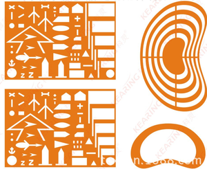 DF 9 Transportador de Mapas Semicircular de 6 Pulgadas con Escala MILS, Regla para Entrenamiento de Soldados, Venta al por Mayor - Product Image 1