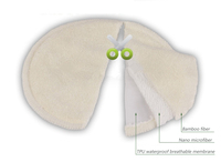 Coussinets d'allaitement anti-débordement 2025 Offre Spéciale coussinets de soins mammaires post-naturels fibre de bambou lavable + microfibre + PUL pour la maternité