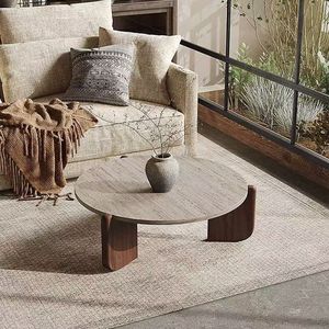 Round <strong>Coffee</strong> <strong>Table</strong> Solid <strong>Wood</strong> <strong>Coffee</strong> <strong>Table</strong> <strong>Wood</strong> <strong>Coffee</strong> <strong>Table</strong> for Living Room <strong>Coffee</strong> <strong>Table</strong> Black <strong>Coffee</strong> <strong>Table</strong> - Product Image 3