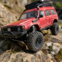Jouets RC pour adultes, SUV télécommandé 4x4 tout-terrain, voiture de qualité hobby, cadeau avec porte-bagages sur le toit, homologué EN71 CE