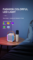 Amplificateur de musique radio karaoké avec microphone, haut-parleurs portables sans fil, haut-parleur Bluetooth karaoké
