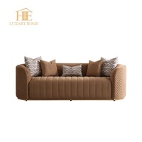 Fauteuil de salon en chenille Keith Brown avec 1 coussin décoratif assorti