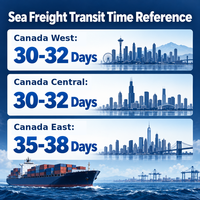Transitaire maritime Chine-Canada, agent d'expédition FCL, service d'expédition de conteneurs porte-à-porte pour le transport de marchandises import-export