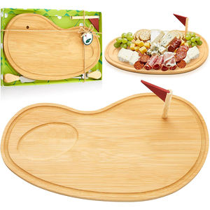 Tabla de Quesos de Golf de Madera de Bambú con <span class=keywords><strong>Cuchillos</strong></span>, Set de Regalo, Premios para Fiestas de Golf, Tabla de Charcutería, ¡Gran Venta! - Product Image 1