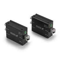 Convertisseur Fibre Optique SDI 12G de Qualité Broadcast, Connecteur BNC/LC, Portée 10km pour Télécommunications et Centres de Données