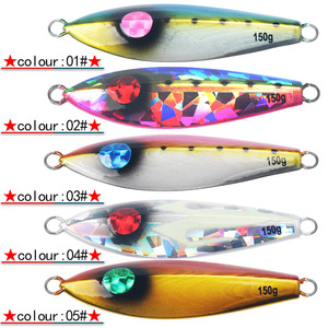 Señuelo de pesca de 120g, cebo artificial de plástico para pesca de lubina en barco en el océano. - Product Image 3