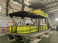 9M 30ft Allsea Chine Usine Double Decker Canapé Ponton Bateau avec Salle de Bain à vendre