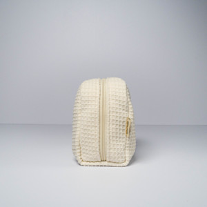 Vintage Style Women's Polyester-waffle Travel Cosmetic Bag Zipper Closure Custom Logo Customizable Size Color Makeup <b>Storage</b> - Product Image 3