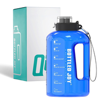 Bouteille d'eau écologique de 1,5 L grande capacité avec paille et sangle de transport, incassable, pour boire directement, cadeau motivant