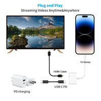 Adaptateur numérique AV multiport neuf de type C pour projecteur et moniteur avec charge rapide