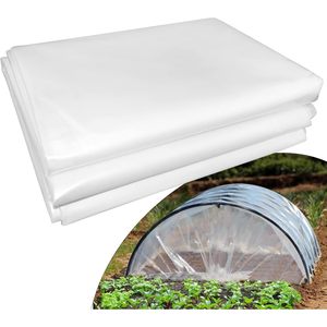 Film plastique pour serre 8 x 26 pieds 6 mil en polyéthylène transparent résistant aux UV pour couverture de serre à armatures - Product Image 1