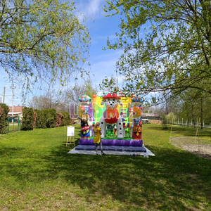 Nouvelle conception de château gonflable pour chien avec <span class=keywords><strong>jeu</strong></span> de saut amusant, château gonflable combiné et toboggan géant, équipement d'amusement - Product Image 5