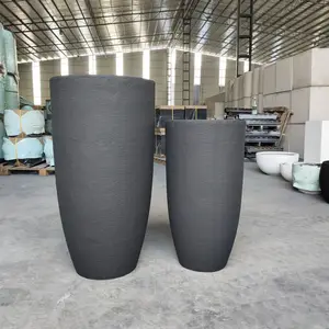 <span class=keywords><strong>Fioriere</strong></span> <span class=keywords><strong>in</strong></span> <span class=keywords><strong>Cemento</strong></span> <span class=keywords><strong>Grandi</strong></span> e Durevoli con Finitura Nera Decorativa per Hotel e Giardini - Product Image 1