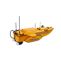 Sondeur portable CHCNAV Apache6 USV sans pilote avec sonar RTK à faisceau unique intégré pour les ingénieurs en hydrographie sur le terrain
