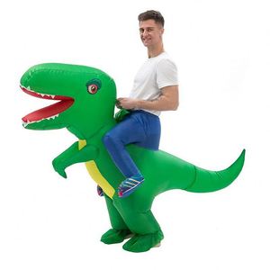 <b>Inflatable</b> Dinosaur Costume Adult Fancy Dinosaur <b>Suit</b> Blow up T-rex Full Body Dino Costume for <b>Halloween</b> Cosplay Party - Product Image 3