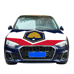 2026 couverture de capot de voiture nationale abordable drapeau nouveau Utah état voiture moteur couverture drapeau usine vente directe Polyester <span class=keywords><strong>tissu</strong></span> - Product Image 3