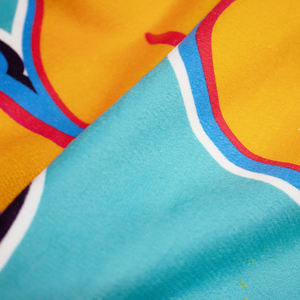 Serviettes de plage en daim microfibre double face personnalisées sac de rangement doux à séchage rapide pour la peau <span class=keywords><strong>bain</strong></span> gaufré Jacquard rayé moderne - Product Image 4