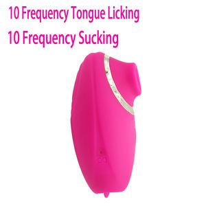 Nuevo <span class=keywords><strong>Mini</strong></span> Vibrador Sexual para Adultos, Masajeador Femenino con Modo de Succión, 10 Frecuencias, Simulación de Lengua - Product Image 2