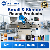 Otomatik Şişe Etiketleme Makinesi, 2ml 10ml Numune Alma Tüpü, Peptit Ampul, Kalem ve Küçük Şişe Kendinden Yapışkanlı Etiketleme Makinesi