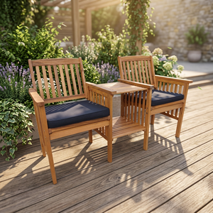 OEM ODM Solid Wood Contemporary Paulo <b>Bench</b> <b>Cushioned</b> Seat Exterior Interior Garden Outdoor - Product Image 1