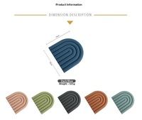 Sous-verres ronds en silicone écologiques modernes, tapis de protection pour la cuisine, accessoires de cuisine arc-en-ciel, tapis de table HMD pour casseroles et poêles chaudes