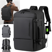Sac à dos de voyage étanche extra large avec logo personnalisé, 38L, extensible, pour ordinateur portable, affaires, extérieur
