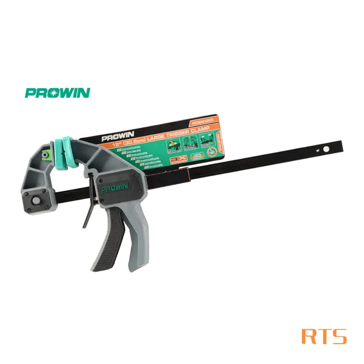 PROWIN High Quality 6/12/18/24/36/48 Inch Woodworking Quick Release Adjustable Angle Ratchet Bar F Clamp