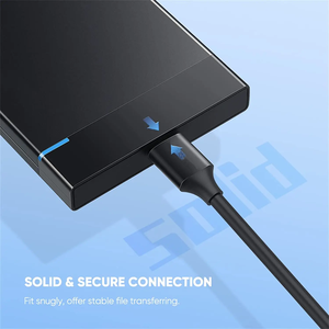 สายเคเบิล USB 3.1 Type C ยาว 1 ฟุต ความเร็ว 5Gbps สำหรับฮาร์ดไดรฟ์ภายนอก iPhone16 Westgate My Black สายฮาร์ดไดรฟ์ USB C ความเร็ว 10Gbps - Product Image 5