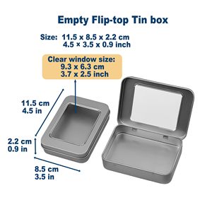 Caja de Metal con Logotipo Personalizado, Caja de Hojalata Rectangular Vacía para Empaque - Product Image 2