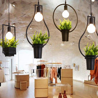 Lustre nordique contemporain en aluminium et verre avec éclairage LED pour magasin de vêtements, restaurant, café, entrepôt, maison, bureau