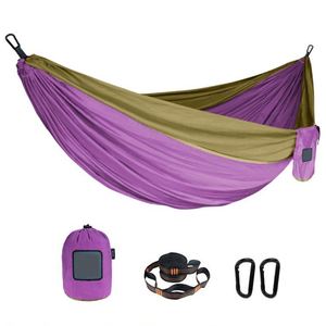 Camping Accessories Custom logo Hiking Gear Ultralight Foldable Parachute Nylon Outdoor Portable Camping <b>Hammock</b> Swing - Product Image 3