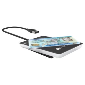 Lecteur de carte intelligente sans contact noir et blanc I CARD CAM CIE - Product Image 1