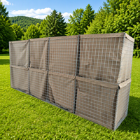 Mur de soutènement en gabions, panneaux en fil de fer galvanisé soudé et découpé sur mesure pour la protection, cadre rigide sur mesure, commande d'échantillon