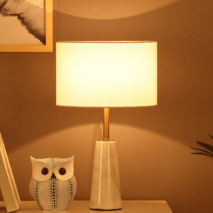 Luxury Modern European American Style Table <b>Lamp</b> Dome Nordic Marble Design for Bedroom Living Room <b>Study</b> Hotel Room Bedside Use - Product Image 3
