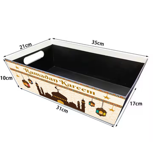Boîtes cadeaux en carton recyclé <span class=keywords><strong>de</strong></span> haute qualité personnalisées pour l'Aïd musulman, le Ramadan Kareem, avec doublure en éponge pour l'emballage <span class=keywords><strong>de</strong></span> collations et <span class=keywords><strong>de</strong></span> bonbons - Product Image 2